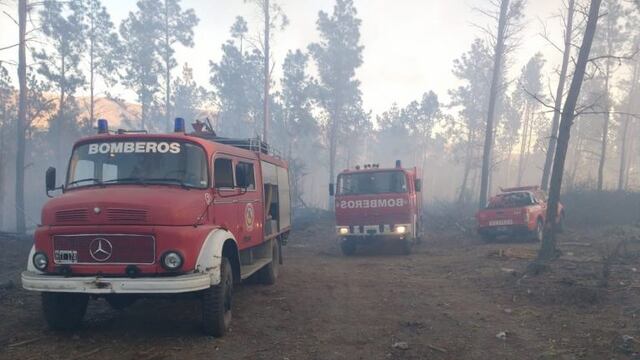 Los incendios, en la zona de La Cumbrecita y la Domanda.