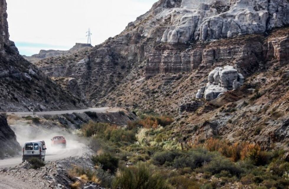 Por la lluvia se encuentra intransitable el camino del Cañón del Atuel