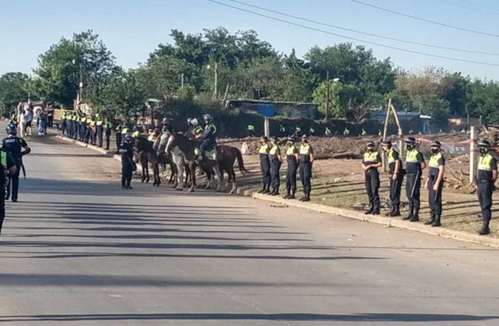 La policía de la provincia desalojó el predio donde encontraron a Abigail