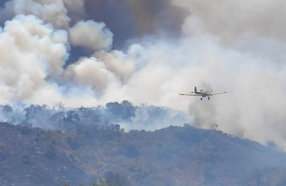 Temor por los incendios que se acercan a barrios de Alta Gracia