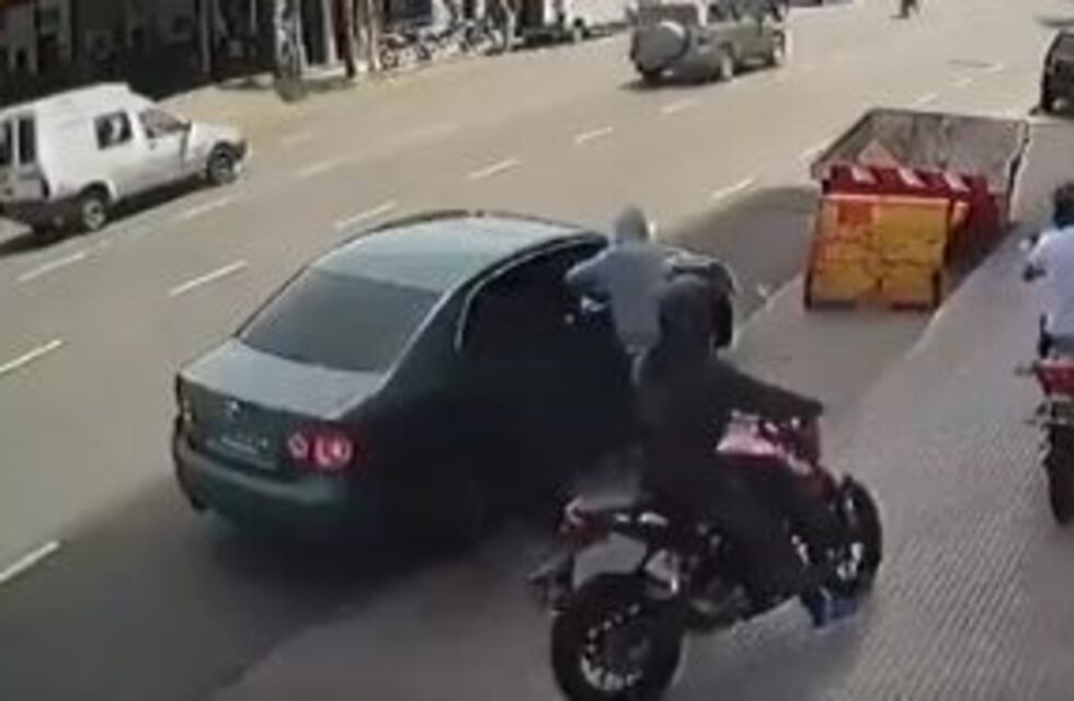 Violento ataque de motochorros en Palermo