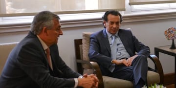 El gobernador Morales junto al ministro Dante Sica