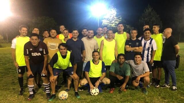 El Intendente saliente jugó junto a Emilio Nicolás Comisso y Cristian Pino, entre otros\u002E