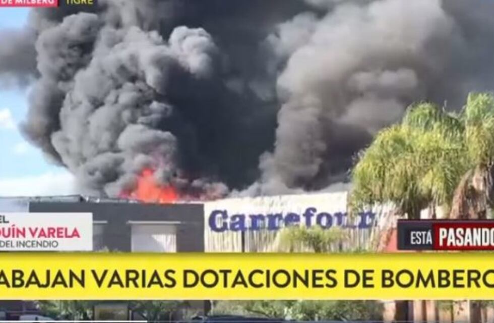 Tigre: un voraz incendio destruyó un espacio recreativo en el centro comercial Remeros Plaza
