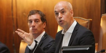 El jefe de Gobierno porteño, Horacio Rodríguez Larreta, durante la apertura de sesiones ordinarias de la Legislatura porteña. FOTO: DYN/LUCIANO THIEBERGER.