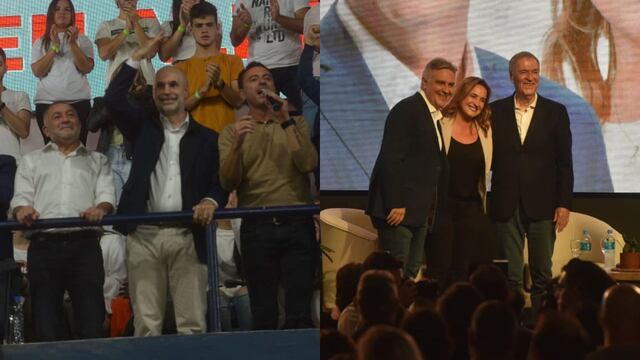 Los principales candidatos opositores comunicaron sus fórmulas ante nutridos grupos de militantes.