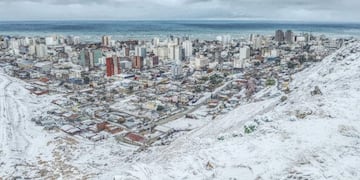 Comodoro Rivadavia con nieve\u002E