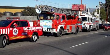Bomberos de Villa Carlos Paz. (Foto: Facebook / Cuartel Bomberos Voluntarios VCP).