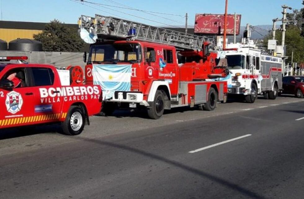 Bomberos de Carlos Paz convocan a un saludo simbólico en su día