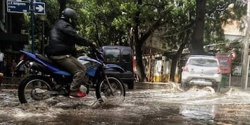 LO que dejó el temporal en pleno centro de Mendoza