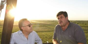 Alfredo Cornejo y Mario Abed recorrieron el departamento de Junín en globo aerostático\u002E