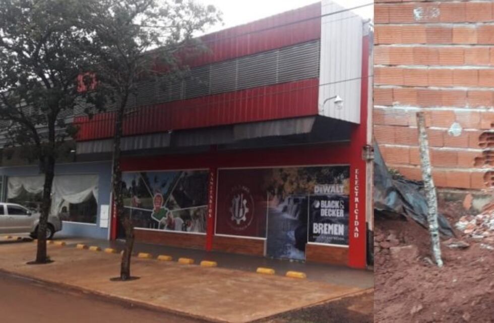 A través de un boquete, ladrones ingresaron a robar en un local de Ruiz de Montoya