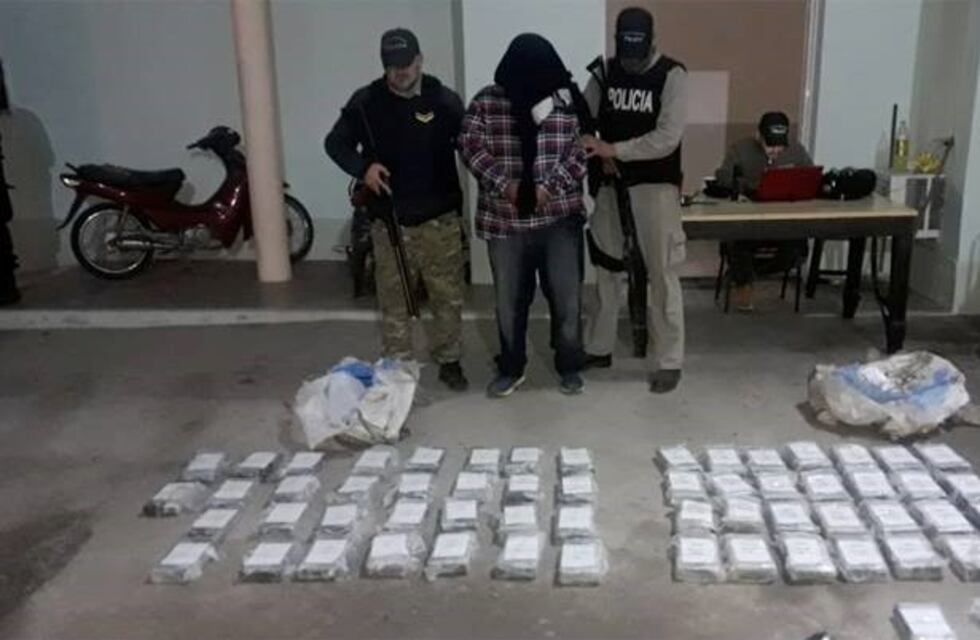 Golpe al narcotráfico: secuestraron 75 kilos de cocaína en Ojo de Agua