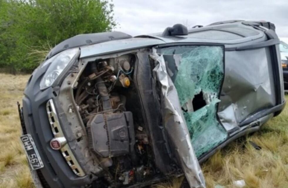 Una familia se salvó de milagro tras volcar por esquivar a un jabalí