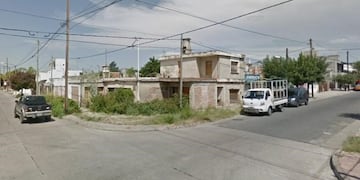Casa del hombre que fue hallado muerto en barrio Ameghino Sur