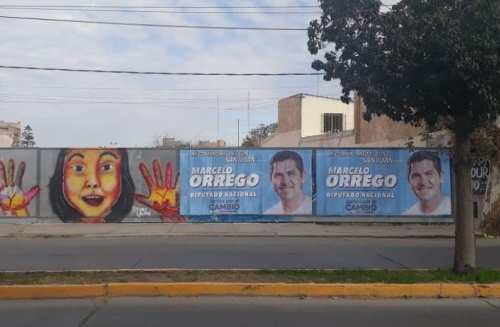 Polémica: taparon un mural para publicitar a un candidato a diputado