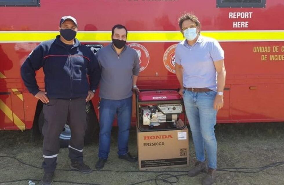 Los Bomberos de La Cumbre ya cuentan con un nuevo grupo electrógeno