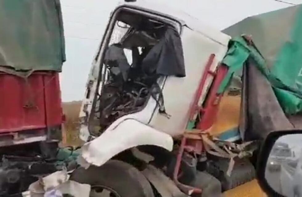 Falleció camionero tras choque en cadena sobre la ruta 34 cerca de Totoras
