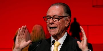 FILE PHOTO: Carlos Arthur Nuzman, president of the Rio 2016 Olympic Organizing Committee delivers a speech during an opening plenary session at the IOC Debriefing Olympic Games Rio 2016 in Tokyo, Japan, November 28, 2016\u002E REUTERS/Toru Hanai/File Photo