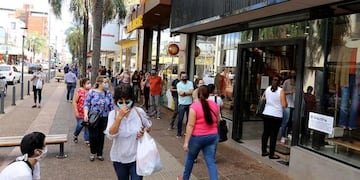 Actividad en el centro de Posadas\u002E