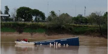 El camionero perdió la vida en el accidente y estaba siendo buscado en el Bermejo