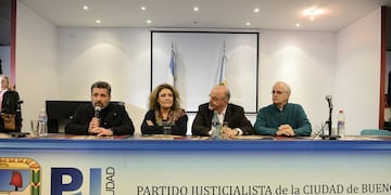 DYN26, BUENOS AIRES 12/06/17, VICTOR SANTAMARIA, GABRIELA ALEGRE, CARLOS TOMADA Y JORGE TAIANA EN EL LANZAMIENTO DEL FRENTE UNIDAD PORTEu00d1A DEL JUSTICIALISMO PORTEu00d1O\u002EFOTO:DYN