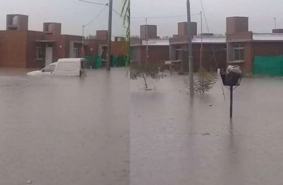Tras las lluvias, un barrio recién inaugurado de Luján se inundó