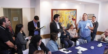 La reunión con los concejales duró casi una hora\u002E Foto: El Diario de la República\u002E