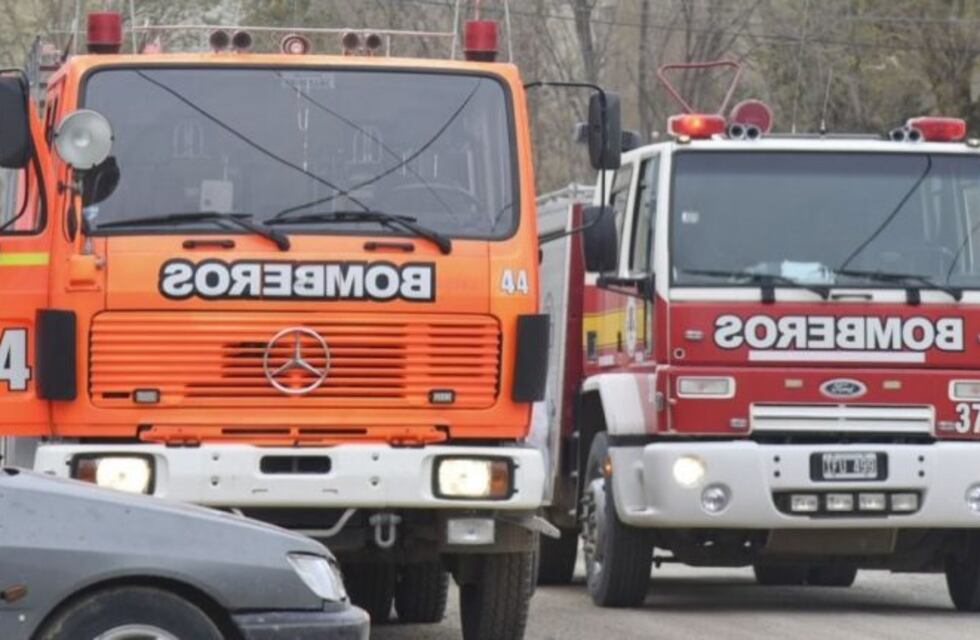 Principio de incendio en sucursal del Banco Chubut en Km 3
