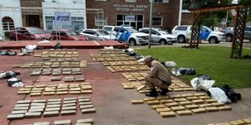 Prefectura secuestró más de 500 kilos de marihuana en Corrientes\u002E