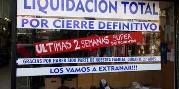 Liquidación por cierre definitivo