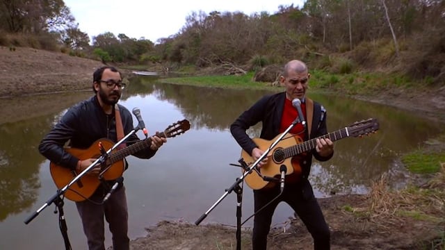 Seba Ibarra y Lalo Aguilar, dos de los músicos que ya representaron al Chaco en escenarios internacionales\u002E