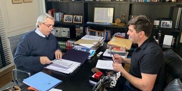 El jefe de Estado recibió al economista luego de múltiples protestas contra el Gobierno el sábado\u002E (@rgabrieldelgado)
