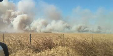 Incendios en campos del sur de Córdoba\u002E