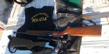 Los delincuentes contaban con armas de diferente calibre\u002E (Prensa Ministerio de Seguridad de la Nación)