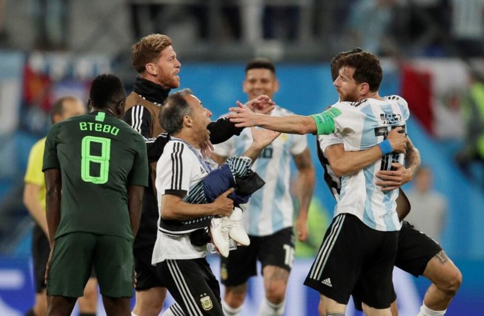 En fotos: la emoción de los jugadores argentinos por el agónico triunfo