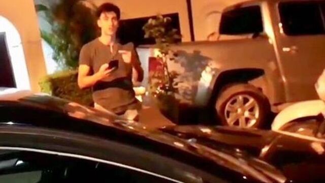 Funcionario salteño ebrio\u002E (Captura de pantalla del video viralizado)