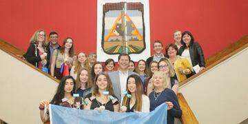 Alumnos y directivos de intercambio escolar con Buffalo