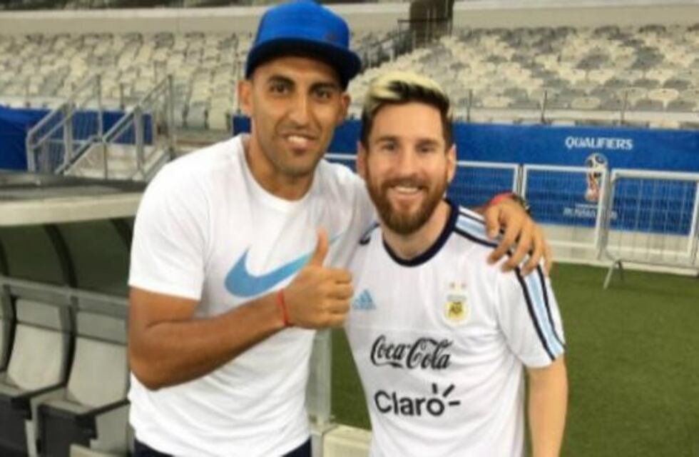 Sueño cumplido: Wanchope conoció a Lio Messi en Brasil