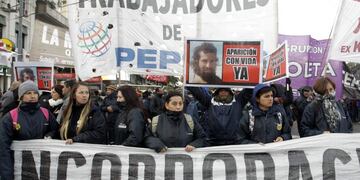 Protesta de extrabajadores de PEpsico\u002E (DYN)\u002E