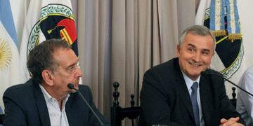 El ministro Barañao junto al gobernador Morales