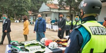 La Policía suma armamento y equipos de bioseguridad\u002E (SECP)