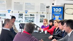 Viotti y su equipo visitó a Atlético de Rafaela