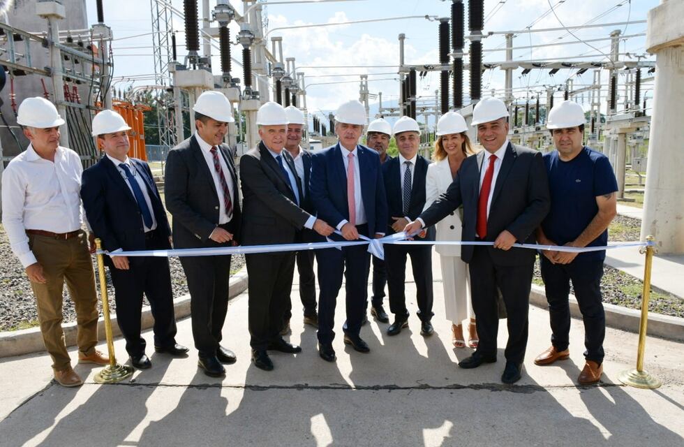 Alberto Fernández junto a Jaldo y Manzur inauguraron la Estación Transformadora Los Nogales