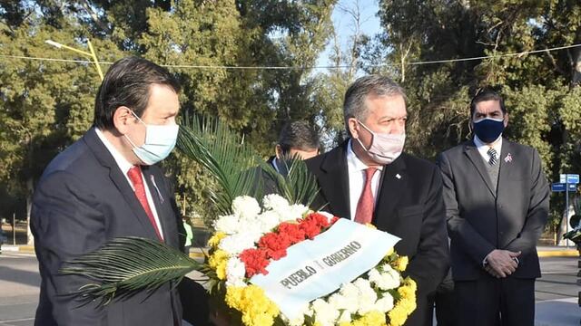 Zamora encabezó el acto oficial por el 468° aniversario de la Madre de Ciudades.