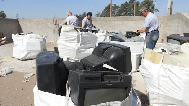 Juntaron un total de 3.500 kilos de residuos eléctricos y electrónicos