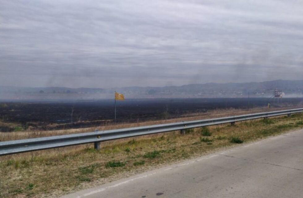 Bomberos lograron combatir un incendio sobre Camino a los Lecheros