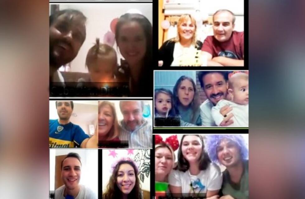 En cuarentena, familias pampeanas festejan sus cumpleaños compartiendo la fiesta por videoconferencia