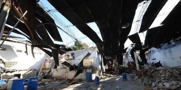 Los destrozos tras la explosión de 2014 (Archivo / La Voz)\u002E