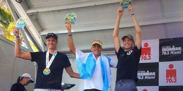 Alejandro Armendariz el atleta logru00f3 la clasificaciu00f3n al certamen en octubre pasado en la ciudad de Miami al salir segundo del Iron Man en la categoru00eda 50-55 au00f1os.